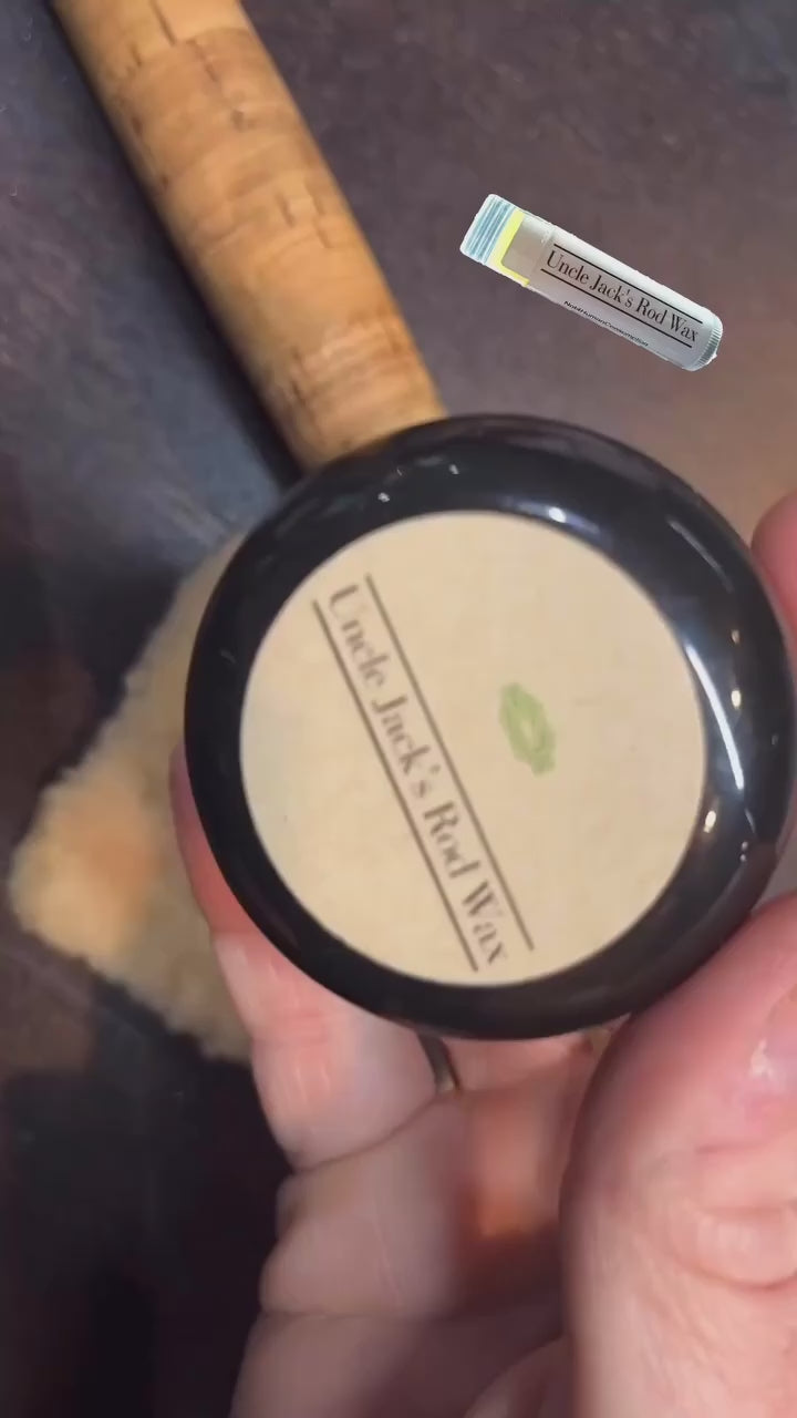 Load video: Short video showcasing cleaning the cork handle on a fly rod. Our YouTube channel logo is showing at the end